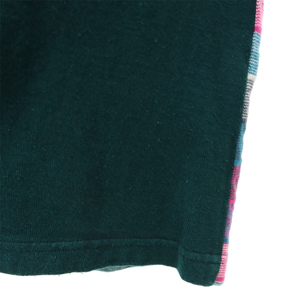 コロンビアニット USA製 長袖 ラガーシャツ M グリーン系 COLUMBIA KNIT メンズ