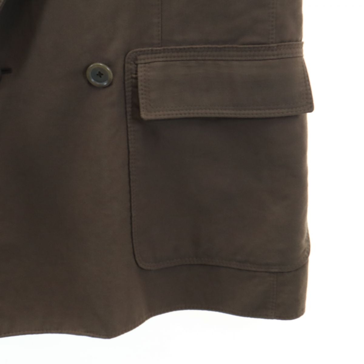 Herno ヘルノ イタリア製 ピーコート 50 ブラウン メンズ