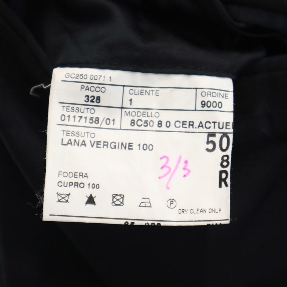 CORNELIANI コルネリアーニ ウール テーラードジャケット 50 黒 メンズ