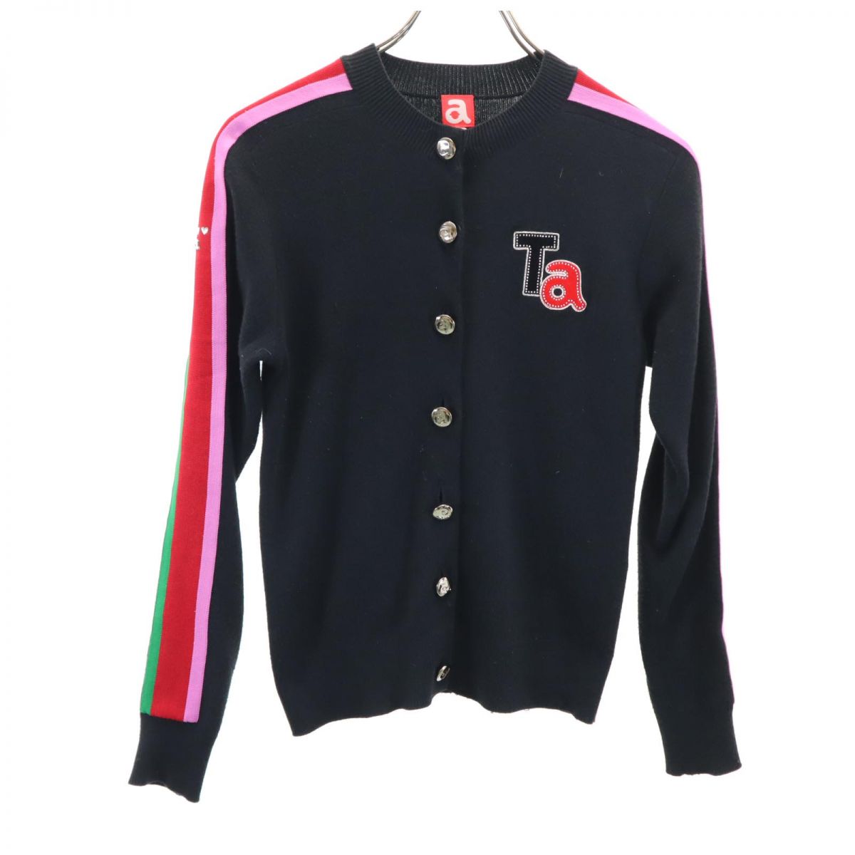 ARCHIVIO アルチビオ ゴルフ 長袖 ニット カーディガン 36 ブラック系 レディース