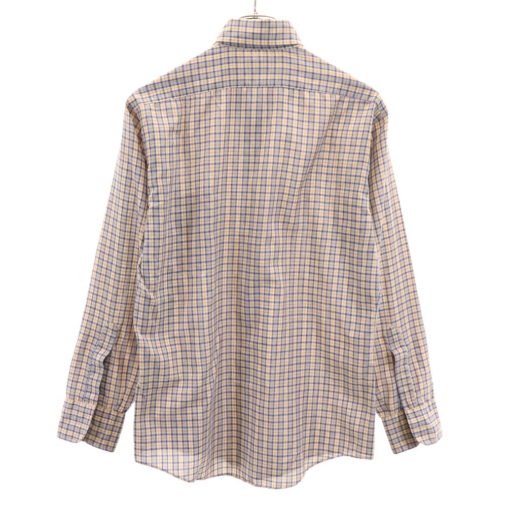 ARROW アロー チェック 長袖 ボタンダウンシャツ 15 1/2 ベージュ系 メンズ