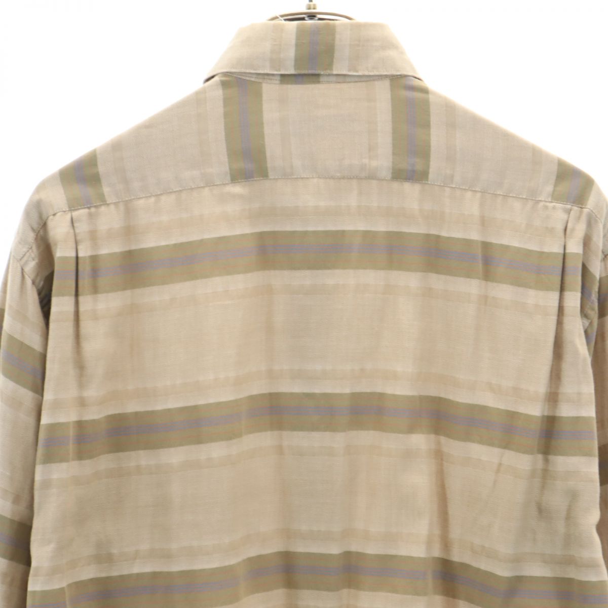 Pierre Cardin ピエールカルダン 90s オールド チェック 長袖 シャツ M ベージュ系 メンズ