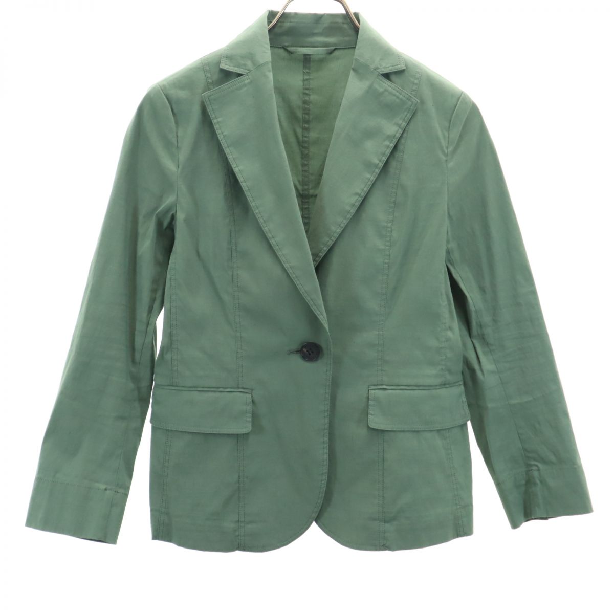 Mackintosh マッキントッシュ LONDON ストレッチ テーラードジャケット 36 カーキ系 レディース