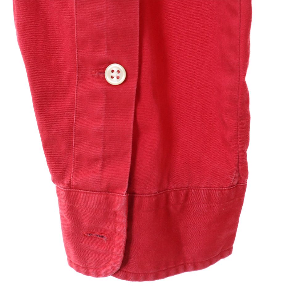 RALPH LAUREN ラルフローレン 長袖 ボタンダウンシャツ XXL レッド系 メンズ