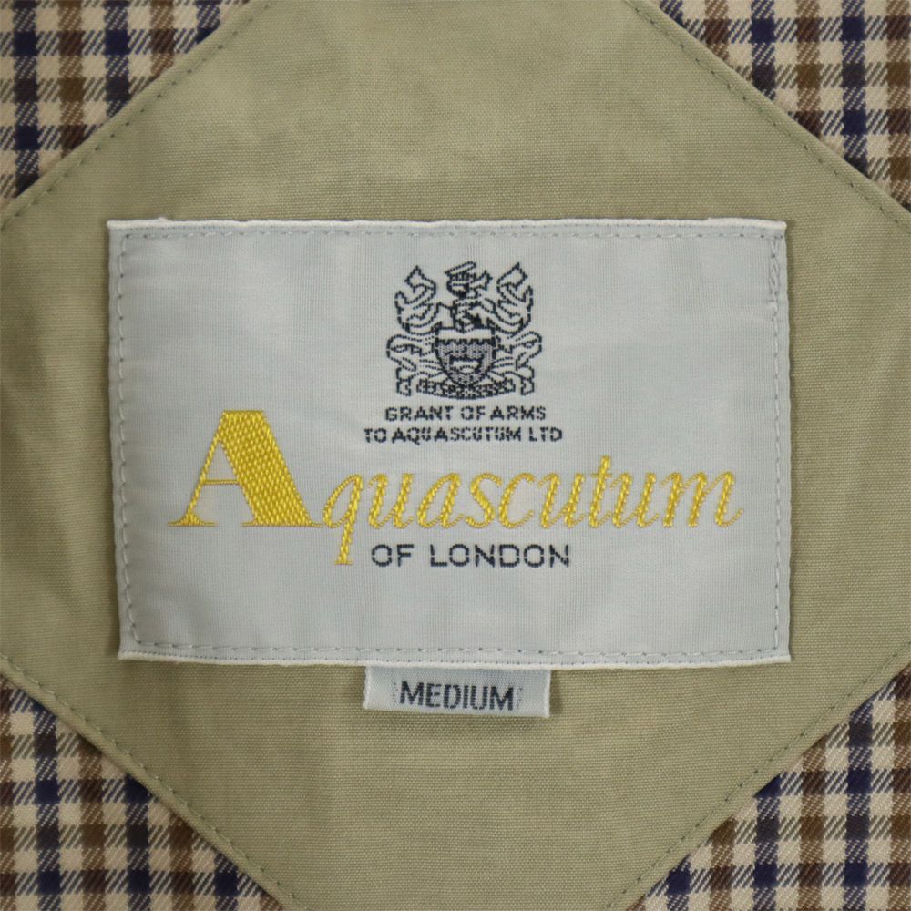 Aquascutum アクアスキュータム 90s 日本製 オールド スイングトップ M ベージュ メンズ