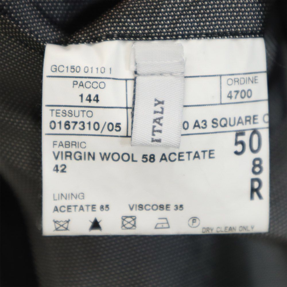 CC COLLECTION CORNELIANI シシーコレクション コルネリアーニ イタリア製 ウールブレンド テーラードジャケット ブラック メンズ