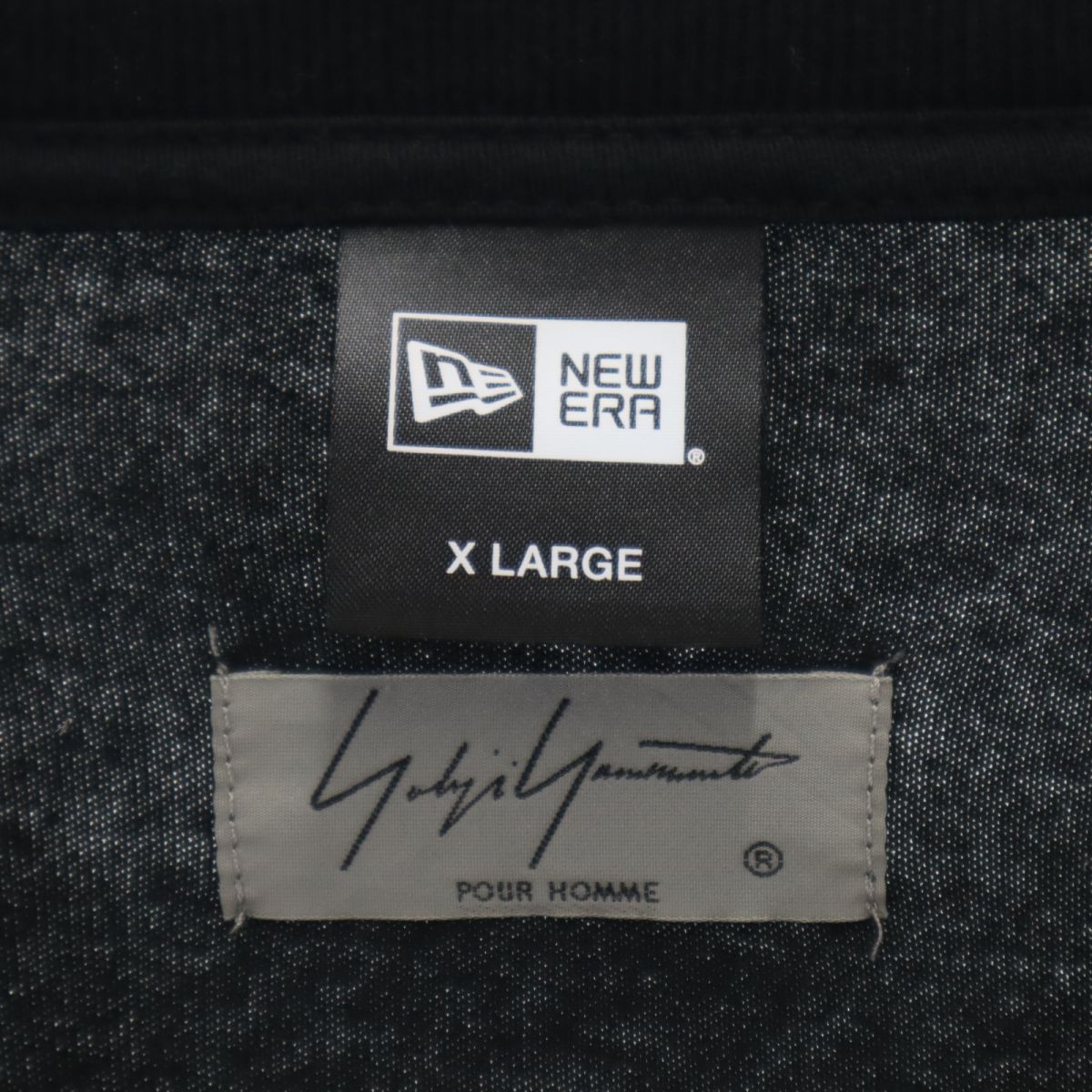 NEW ERA ニューエラ × ヨウジヤマモト コラボ 長袖 Tシャツ XL 黒 × Yohji Yamamoto ロンT メンズ