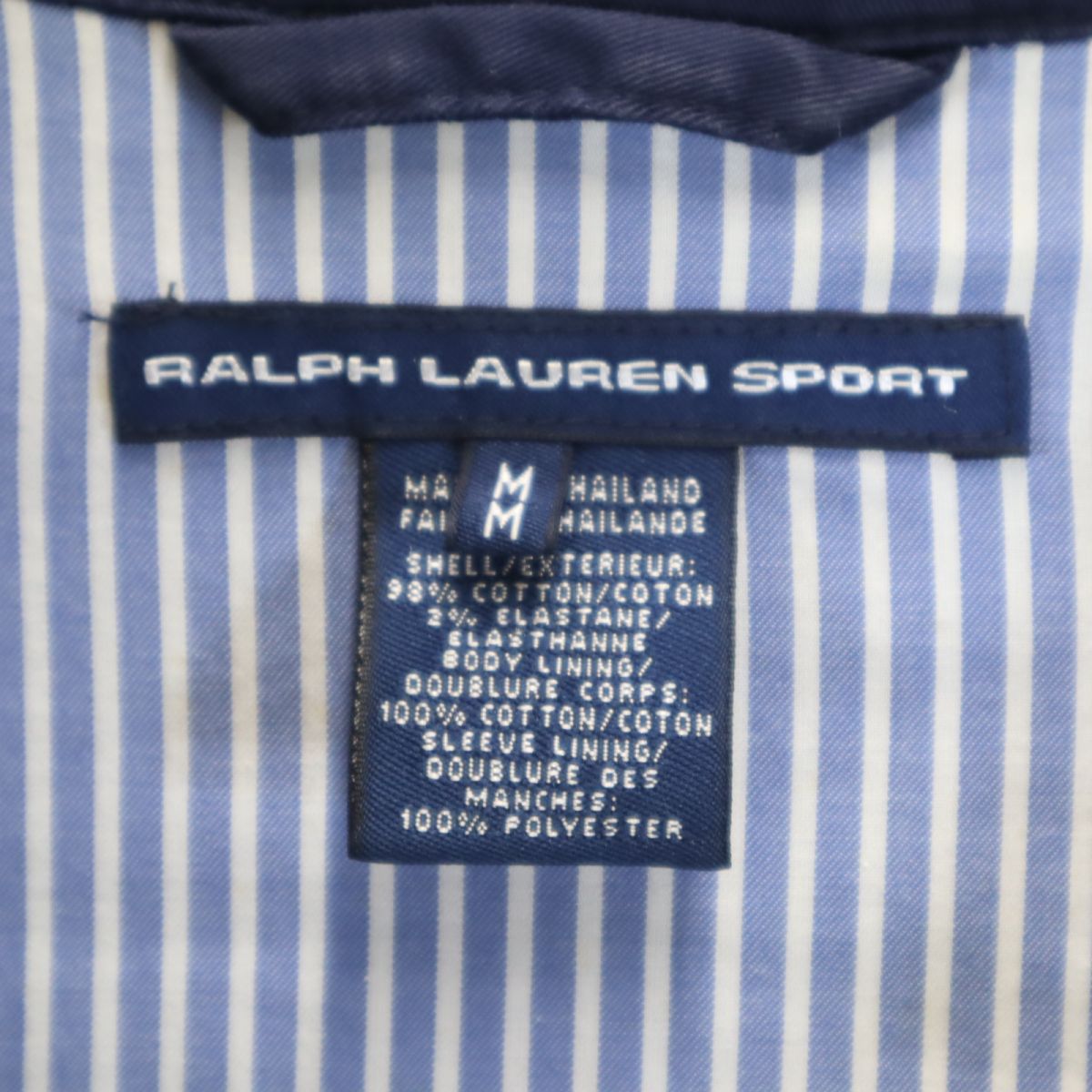 RALPH LAUREN SPORT ラルフローレンスポーツ ジップジャケット M ネイビー レディース