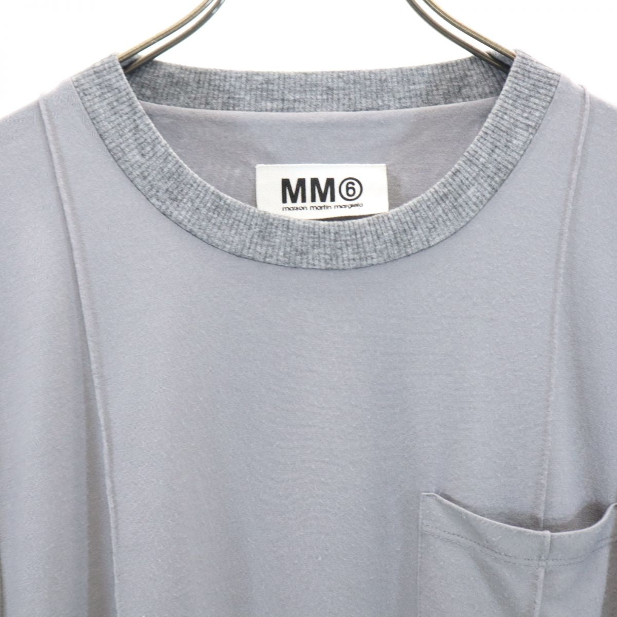 MM6 エムエムシックス イタリア製 ここのえ 長袖 膝丈ワンピース M グレー マルジェラ レディース