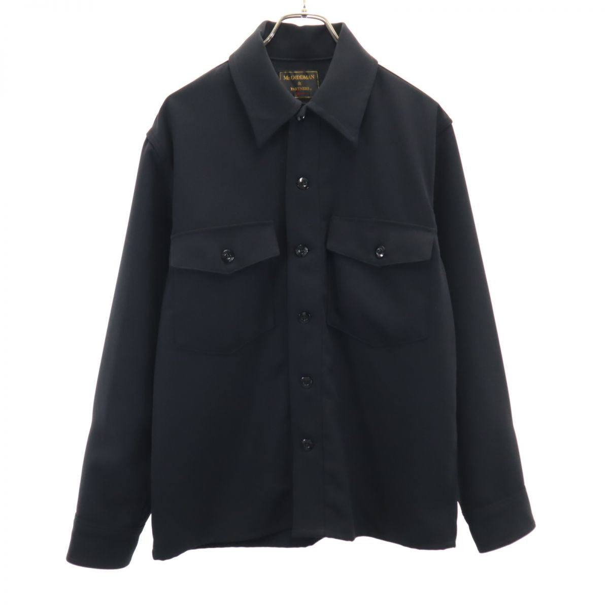 Mr.GOODMAN&PARTNERS ミスターグッドマン&パートナーズ タグ付き シャツジャケット M ブラック系 メンズ
