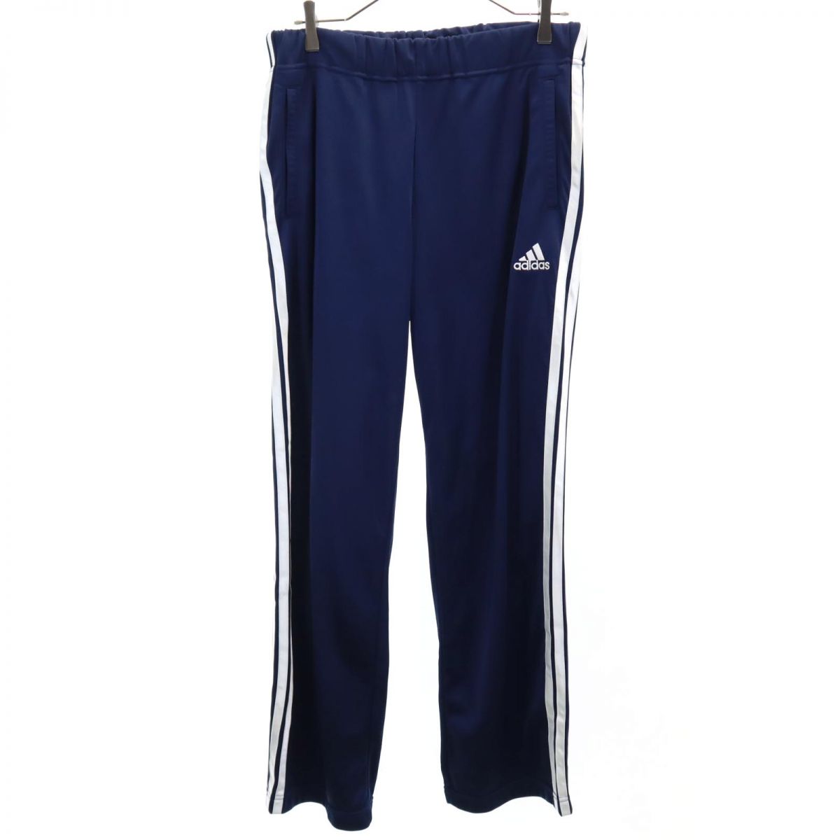 adidas アディダス 90s オールド デサント製 AS-2830 トレーニング ジャージジャケット 上下 セットアップ L/L-O ネイビー×ホワイト アソート メンズ