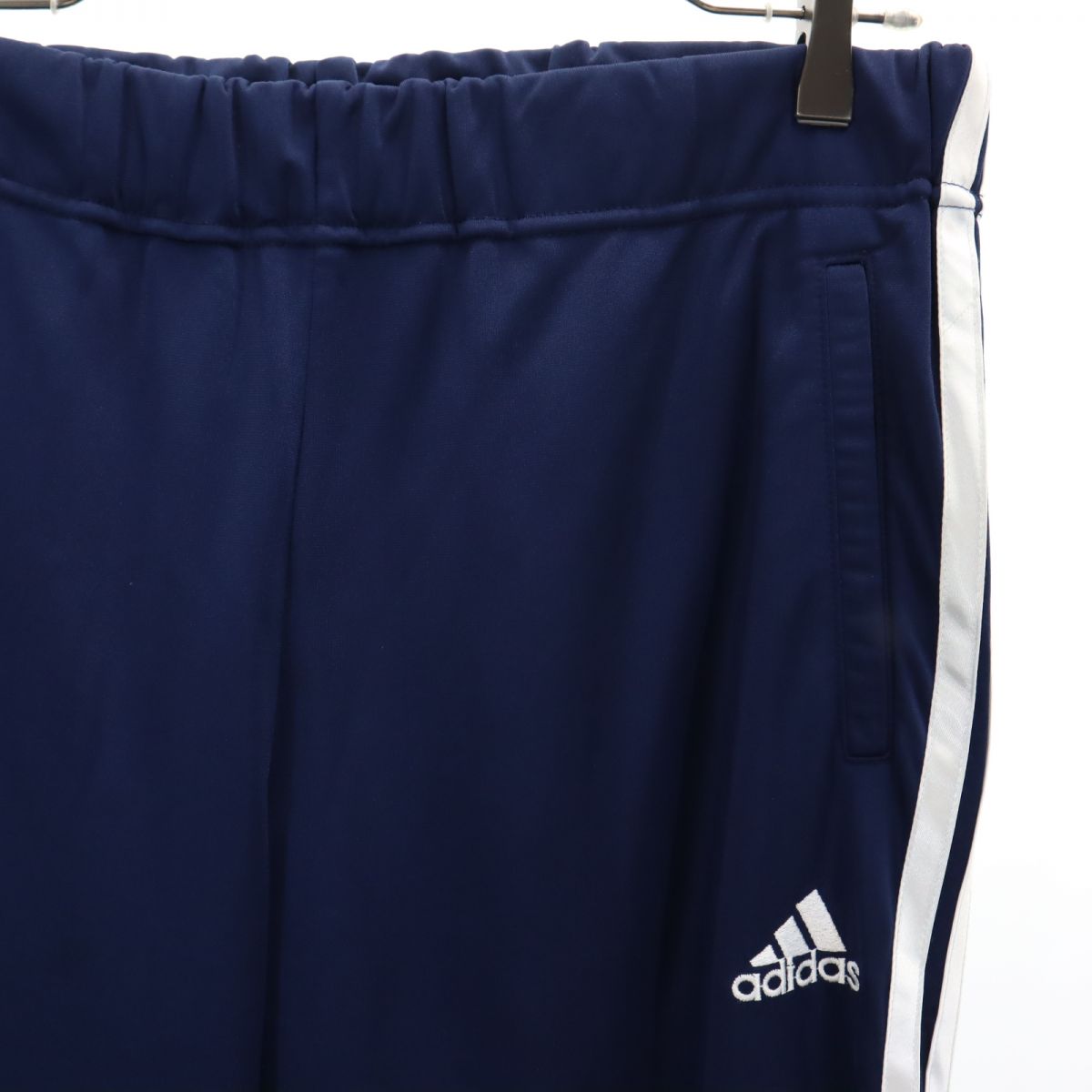 adidas アディダス 90s オールド デサント製 AS-2830 トレーニング ジャージジャケット 上下 セットアップ L/L-O ネイビー×ホワイト アソート メンズ