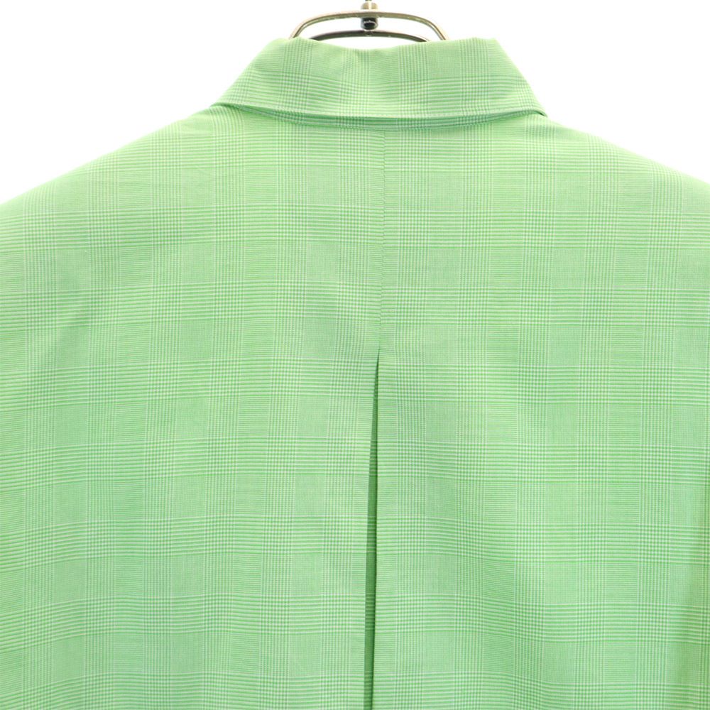Christian Dior クリスチャンディオール 90s オールド チェック柄 長袖 シャツ M 緑系 レディース