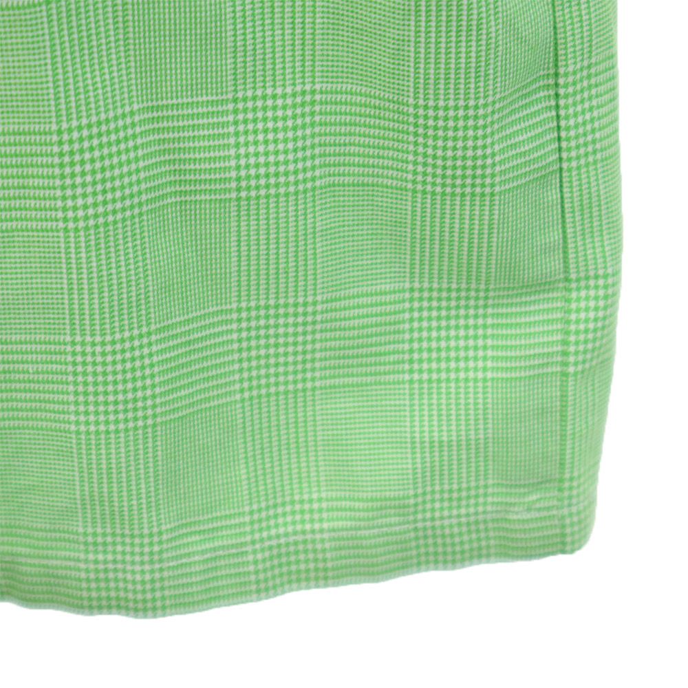 Christian Dior クリスチャンディオール 90s オールド チェック柄 長袖 シャツ M 緑系 レディース