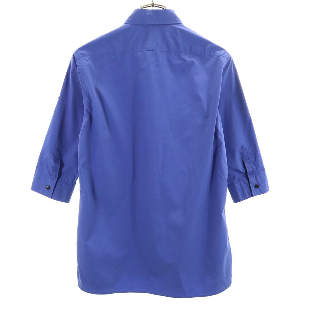 MofM マイオブムーズ 日本製 5分袖 シャツ 1 ブルー メンズ