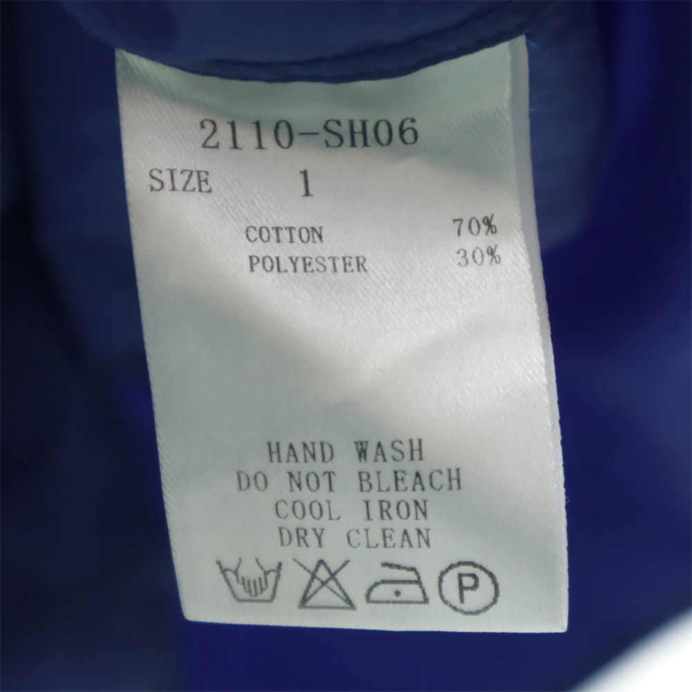 MofM マイオブムーズ 日本製 5分袖 シャツ 1 ブルー メンズ