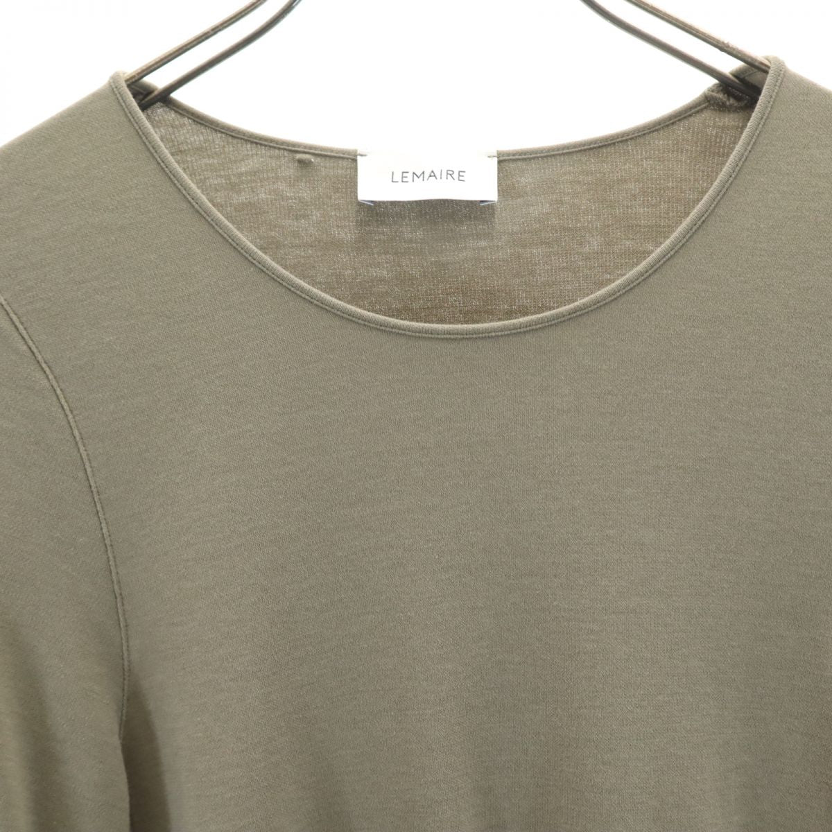LEMAIRE ルメール 7分袖 カットソー S カーキ系 メンズ