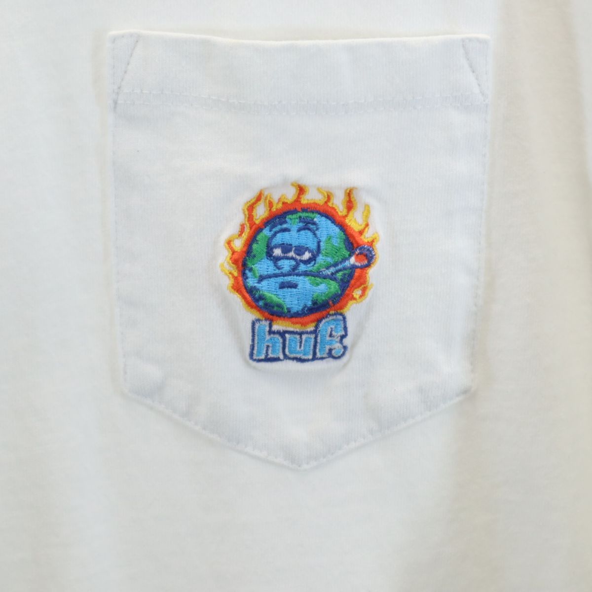 HUF ハフ 長袖 シャツ XL ホワイト ロンT メンズ