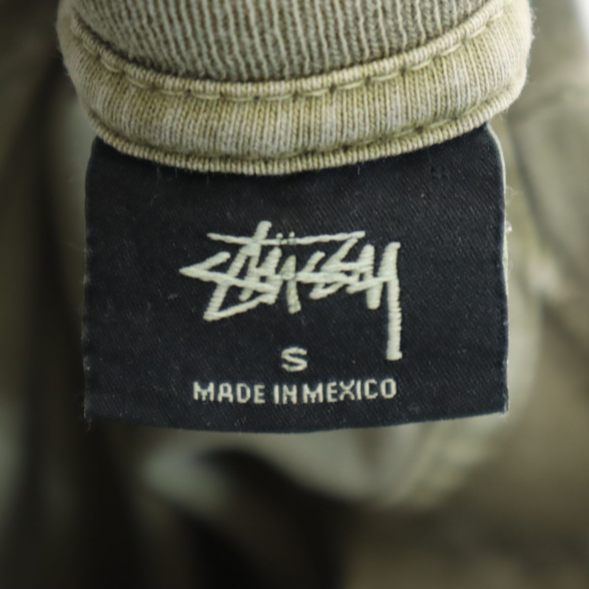 ステューシー 長袖 シャツ S カーキ STUSSY ロンT メンズ