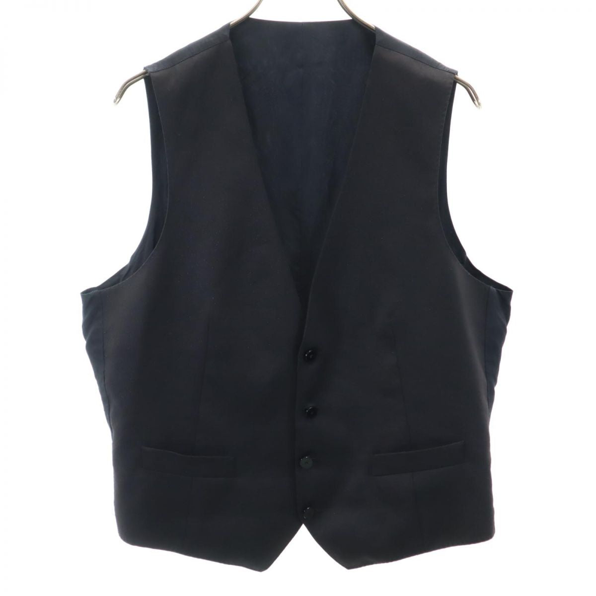 CORNELIANI コルネリアーニ イタリア製 ラメ入り ウール ベスト ブラック系 メンズ