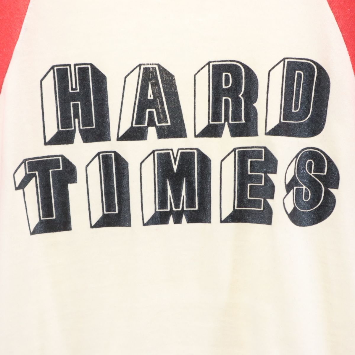 STEDMAN ステッドマン 80s ヴィンテージ ラグラン 5分袖 Tシャツ S ホワイト系 メンズ