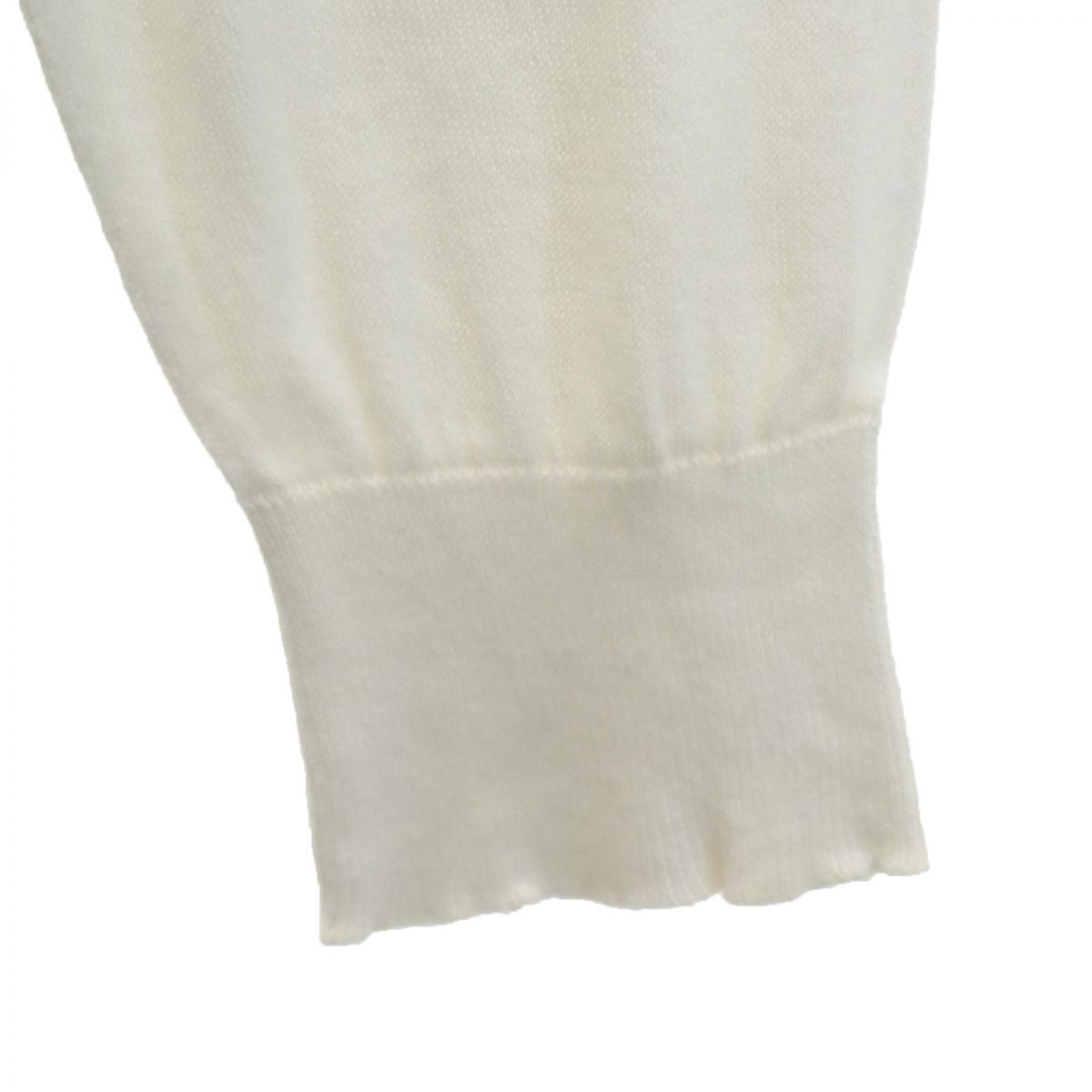 JOHN SMEDLEY ジョンスメドレー イギリス製 長袖 セーター M ホワイト系 ニット 薄手 レディース