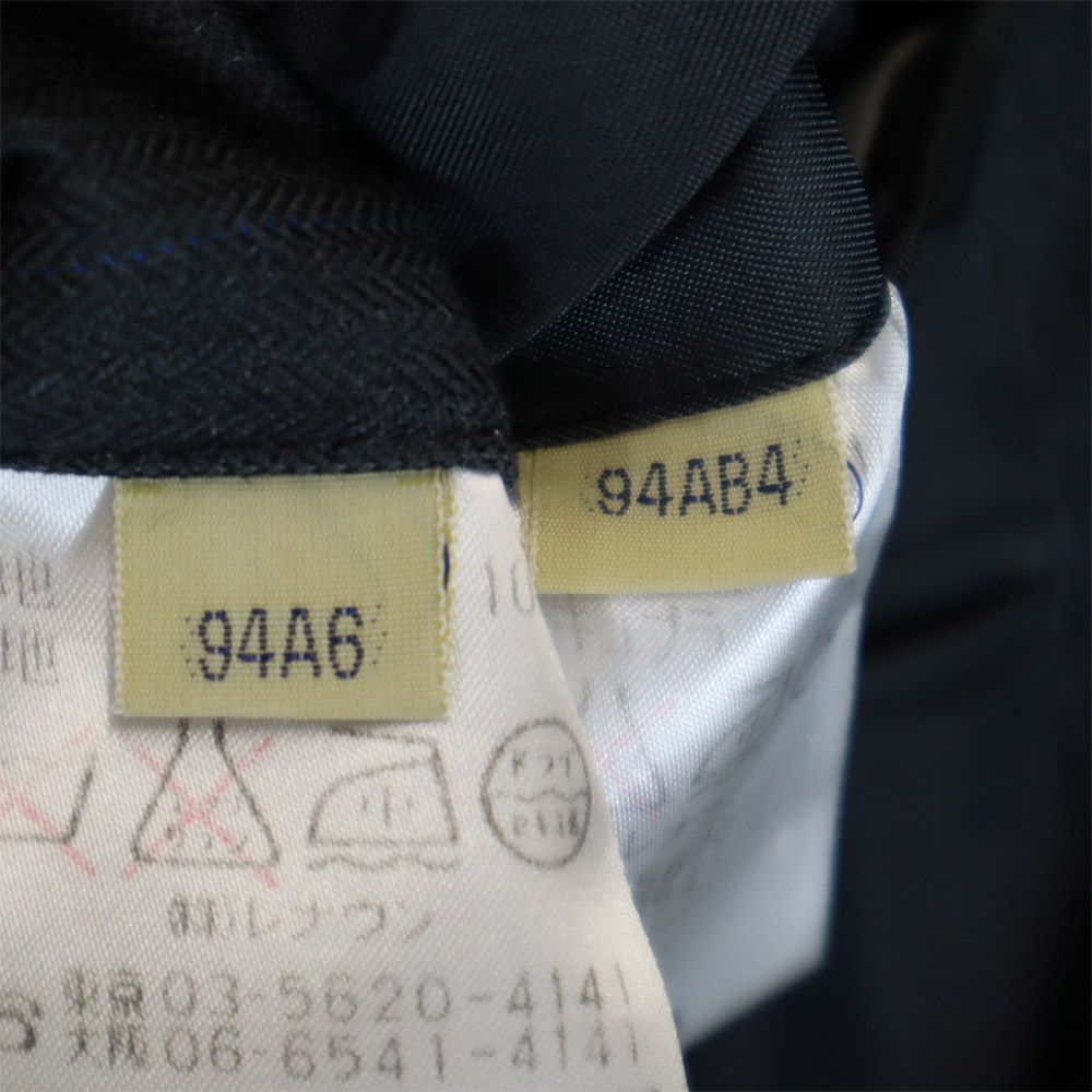 Aquascutum アクアスキュータム 90s 日本製 ウール オールド ストライプ柄 パンツスーツ 上下 セットアップ 94AB4/94A6 グレー系 メンズ