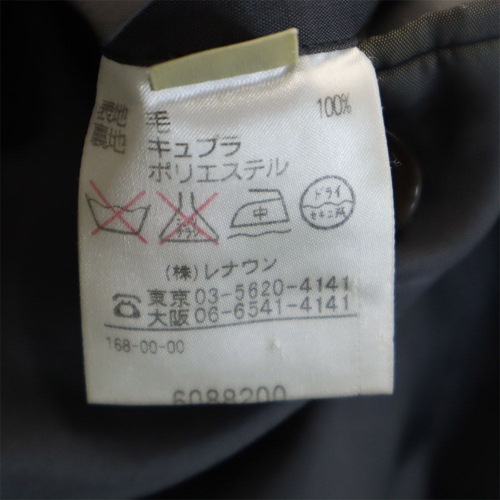 Aquascutum アクアスキュータム 90s 日本製 ウール オールド チェック柄 パンツスーツ 上下 セットアップ 94AB4 グレー メンズ