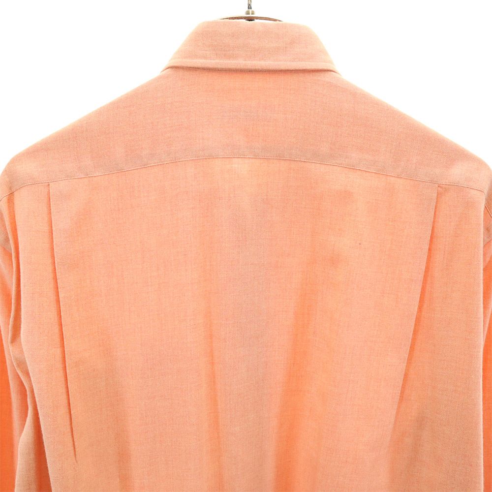 LANVIN ランバン 長袖 シャツ L オレンジ系 メンズ