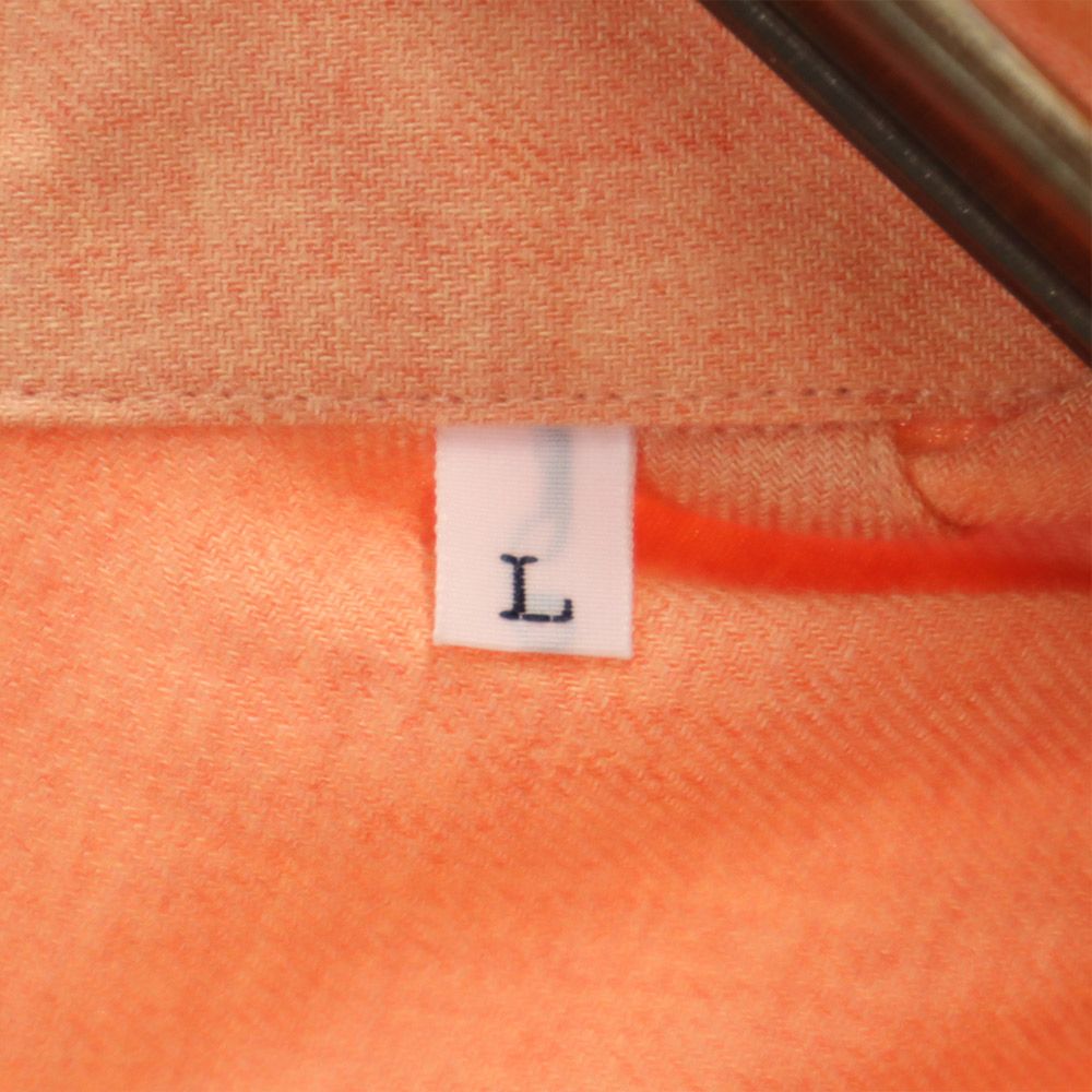 LANVIN ランバン 長袖 シャツ L オレンジ系 メンズ