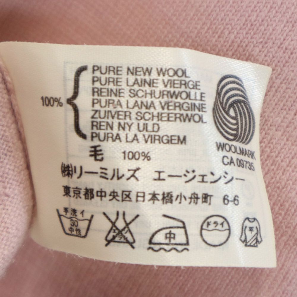 JOHN SMEDLEY ジョンスメドレー 長袖 Vネック セーター ピンク系 ニット レディース