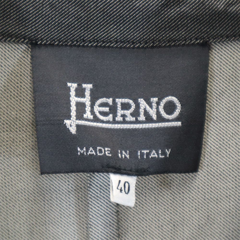 Herno ヘルノ イタリア製 テーラードジャケット 40 ブラック系 レディース