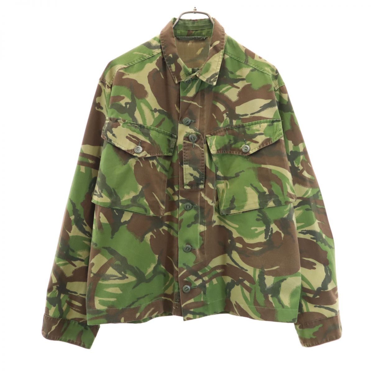 British Army イギリス軍 DPM迷彩 コンバットジャケット カモフラージュ柄 ミリタリージャケット カーキ系 メンズ