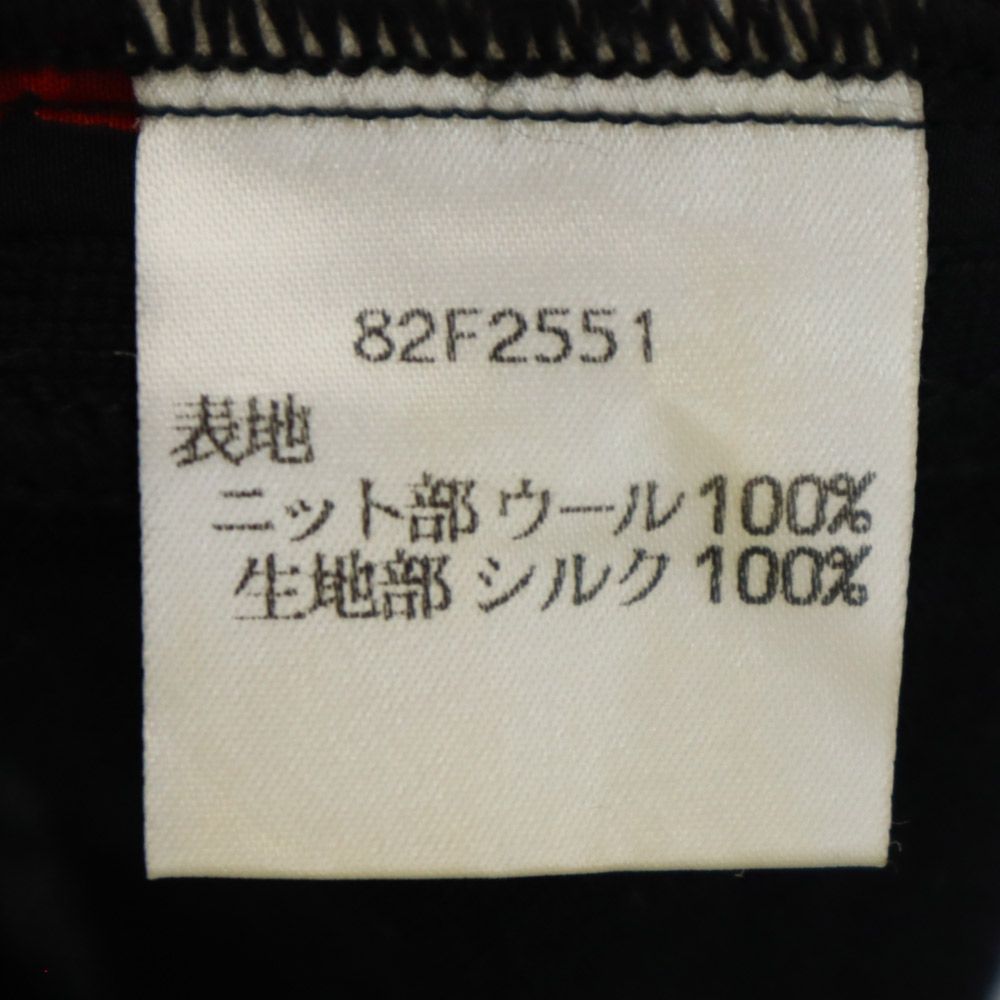 CELINE セリーヌ イタリア製 総柄 長袖 デザイン セーター 38 ブラック系 ニット レディース