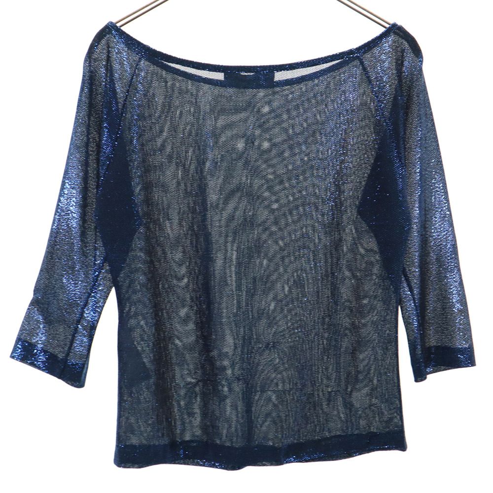 DSQUARED2 ディースクエアード イタリア製 7分袖 カットソー S ブルー系 レディース