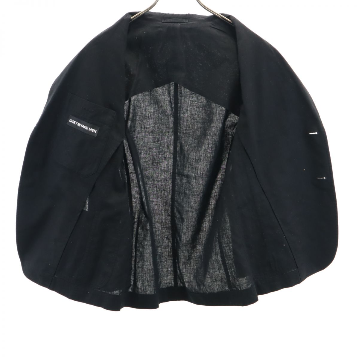 ISSEY MIYAKE MEN イッセイミヤケメン 日本製 ジャケット 1 ブラック メンズ