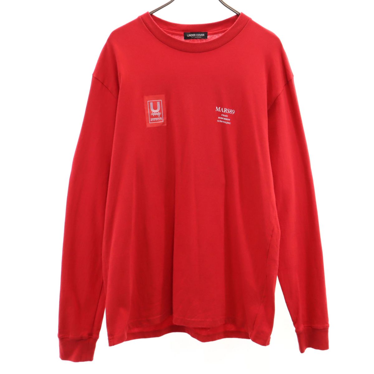 UNDERCOVER アンダーカバー 日本製 バックプリント 長袖 Tシャツ 4 赤系 JUN TAKAHASHI ロンT メンズ