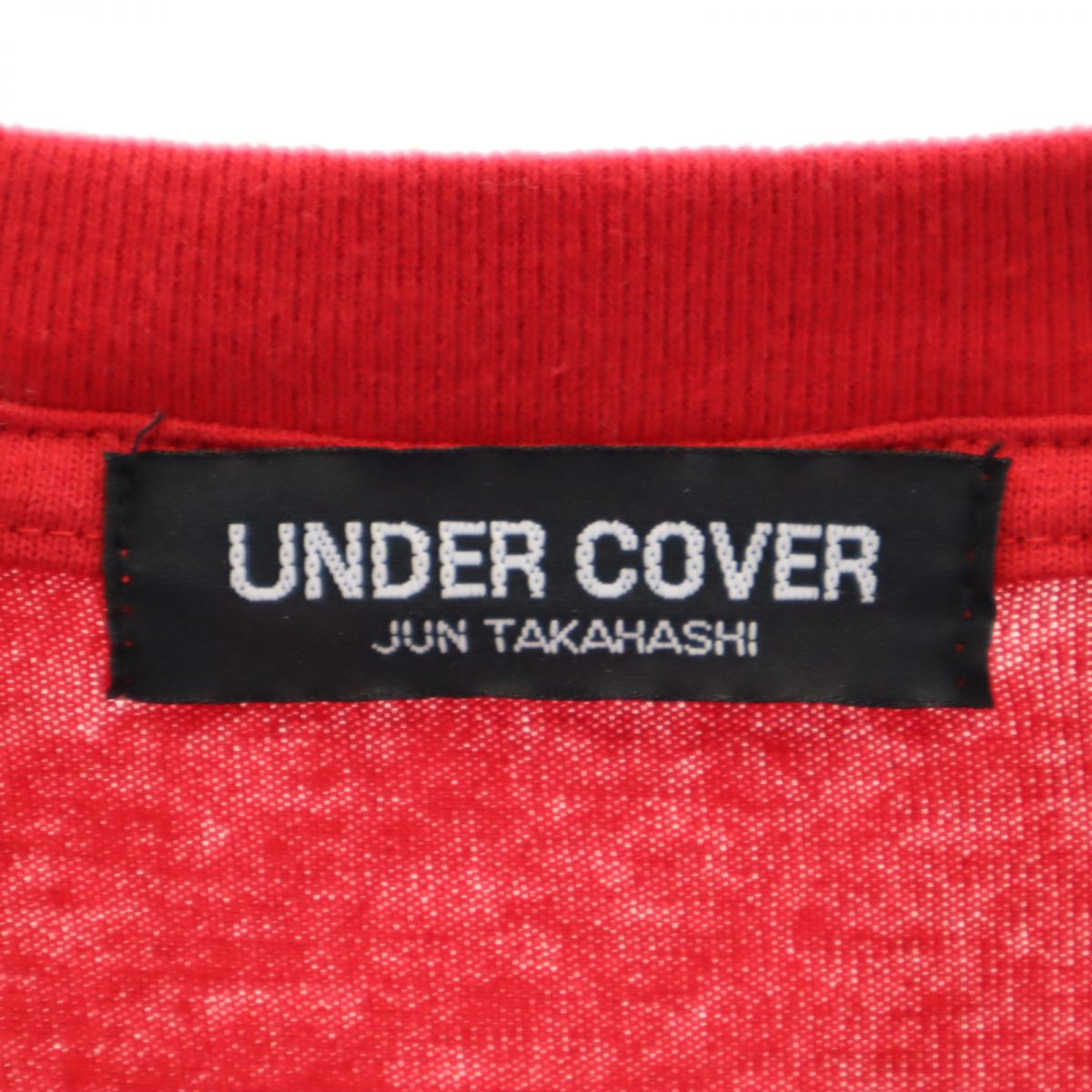 UNDERCOVER アンダーカバー 日本製 バックプリント 長袖 Tシャツ 4 赤系 JUN TAKAHASHI ロンT メンズ