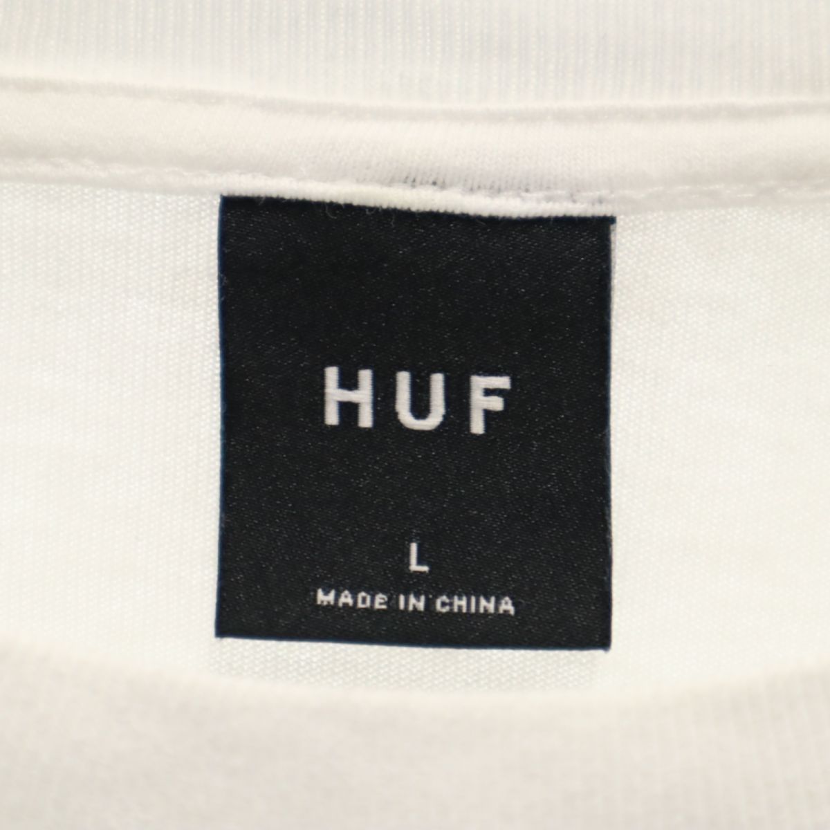 HUF ハフ 長袖 Tシャツ L ホワイト系 ロンT メンズ