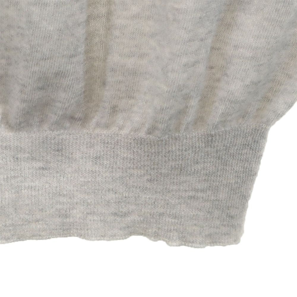JIL SANDER ジルサンダー カシミヤ100% 長袖 バックジップ セーター 36 グレー系 ニット レディース