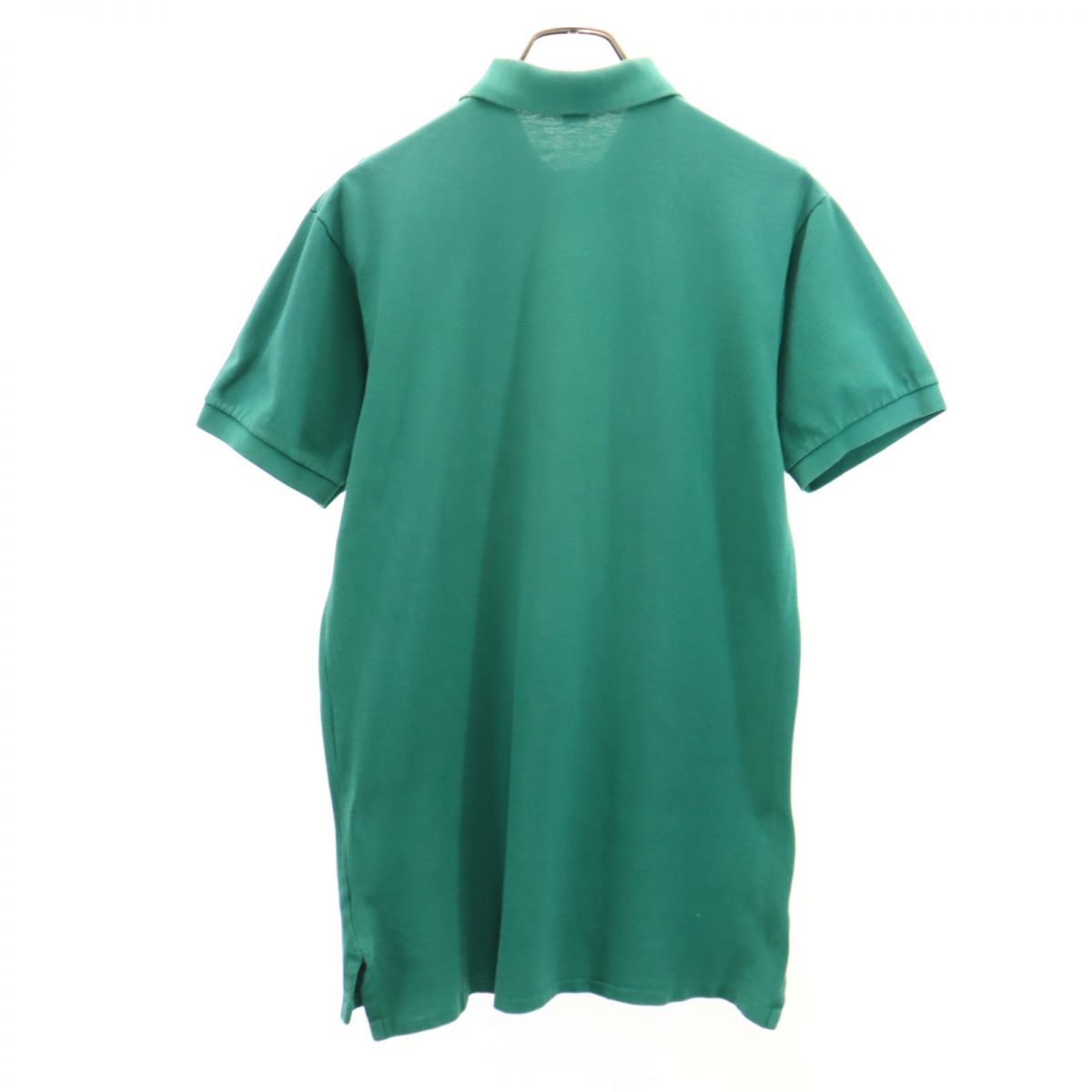 Polo by Ralph Lauren ポロバイラルフローレン 90s USA製 オールド 半袖 ポロシャツ M グリーン 鹿の子 ポニー メンズ