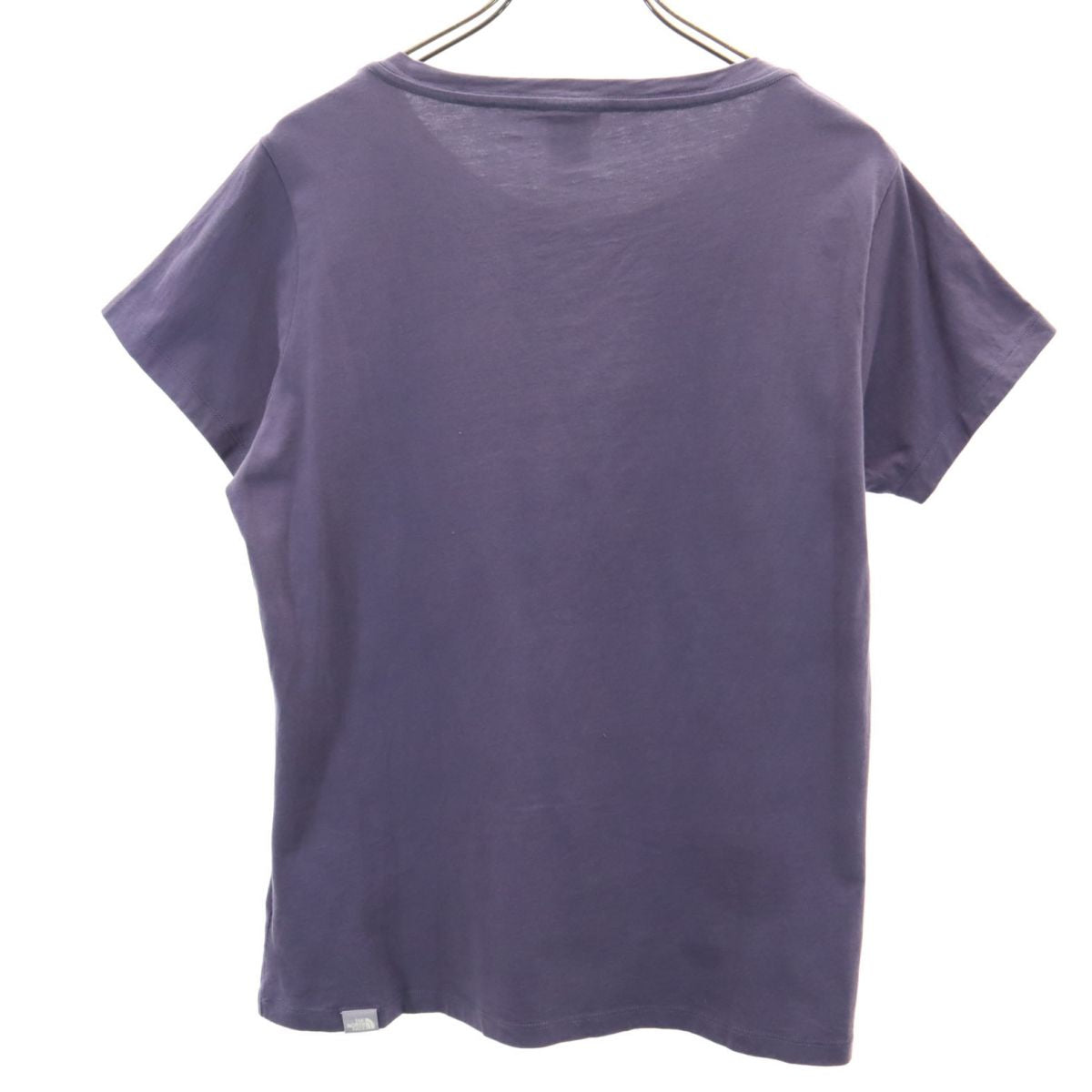 THE NORTH FACE ザノースフェイス プリント 半袖 アウトドア Tシャツ L ネイビー系 レディース