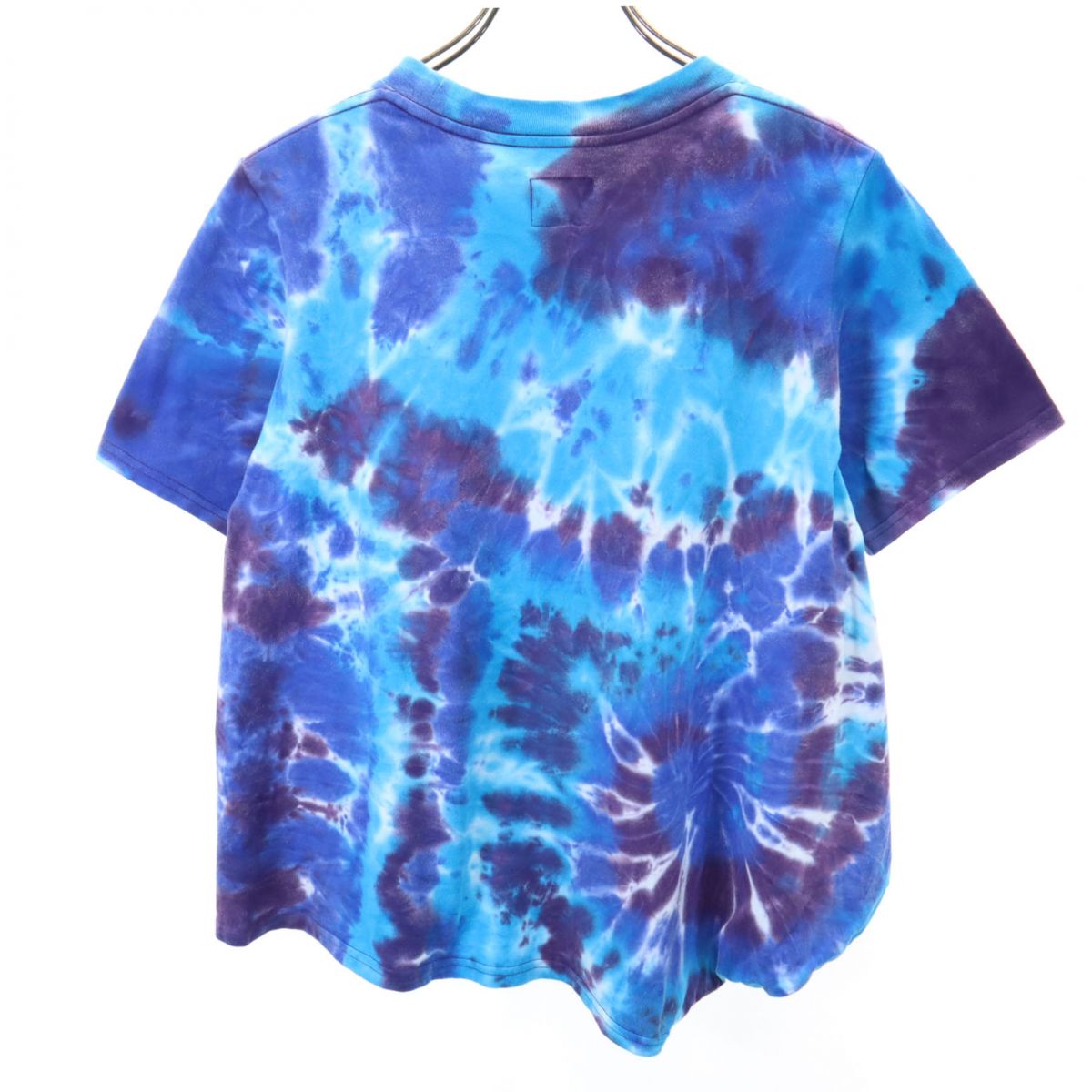Needles ニードルス 日本製 タイダイ染め 半袖 Tシャツ 2 ブルー系 裾変形 レディース