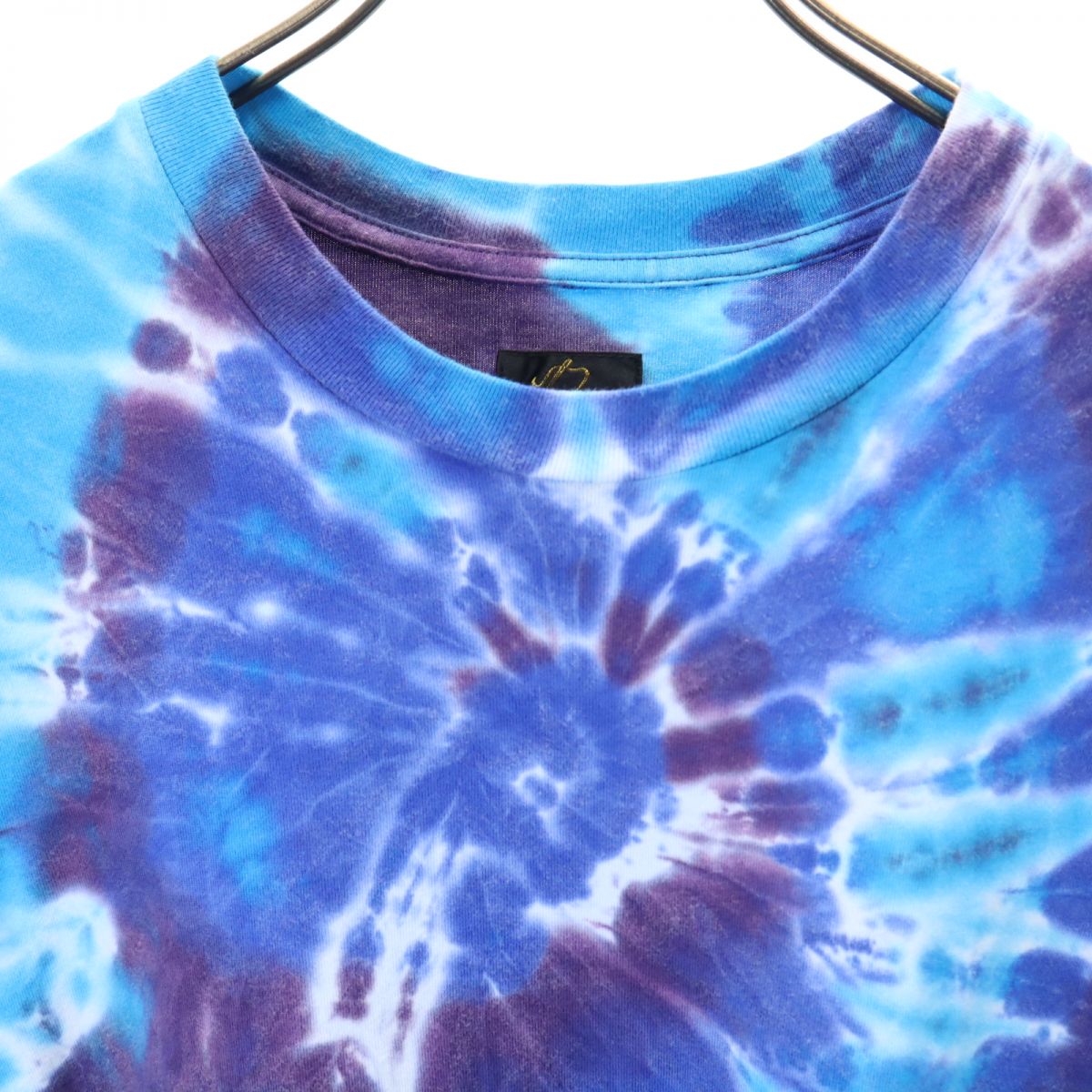Needles ニードルス 日本製 タイダイ染め 半袖 Tシャツ 2 ブルー系 裾変形 レディース