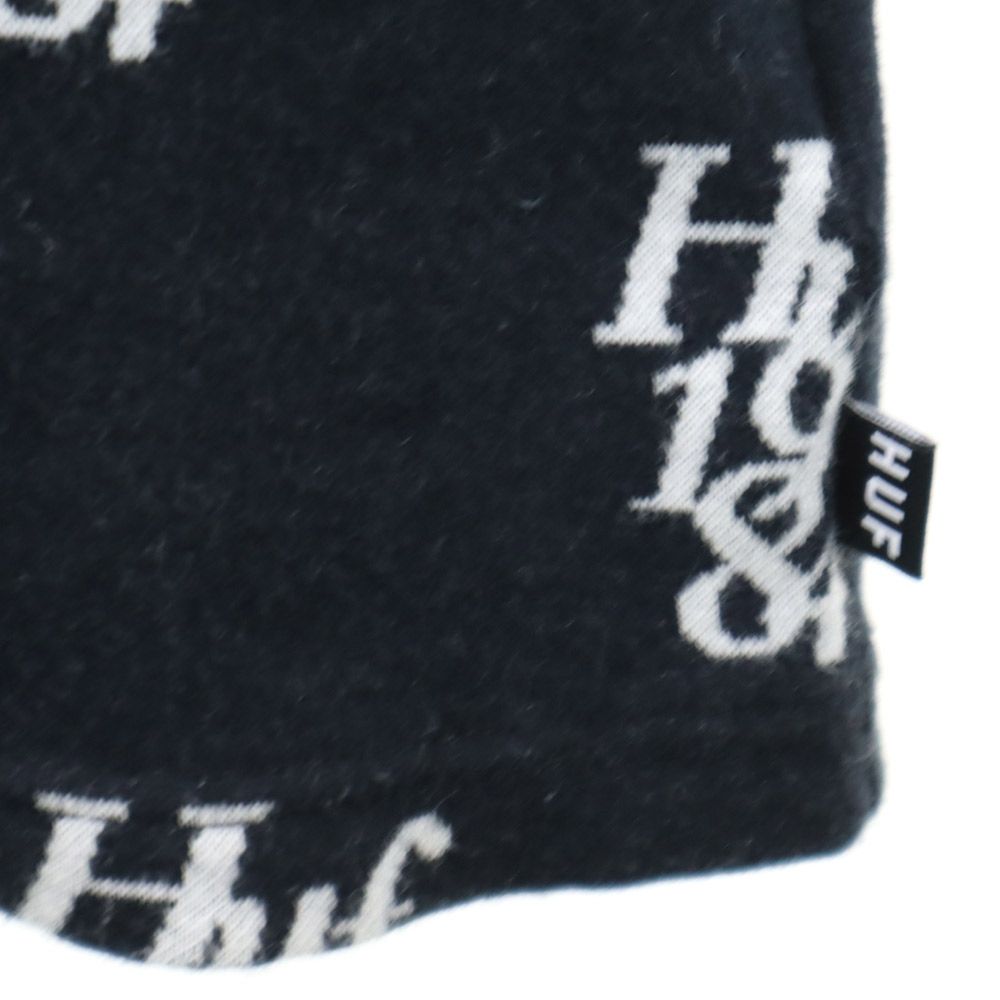 HUF ハフ 総柄 半袖 Tシャツ M ブラック メンズ