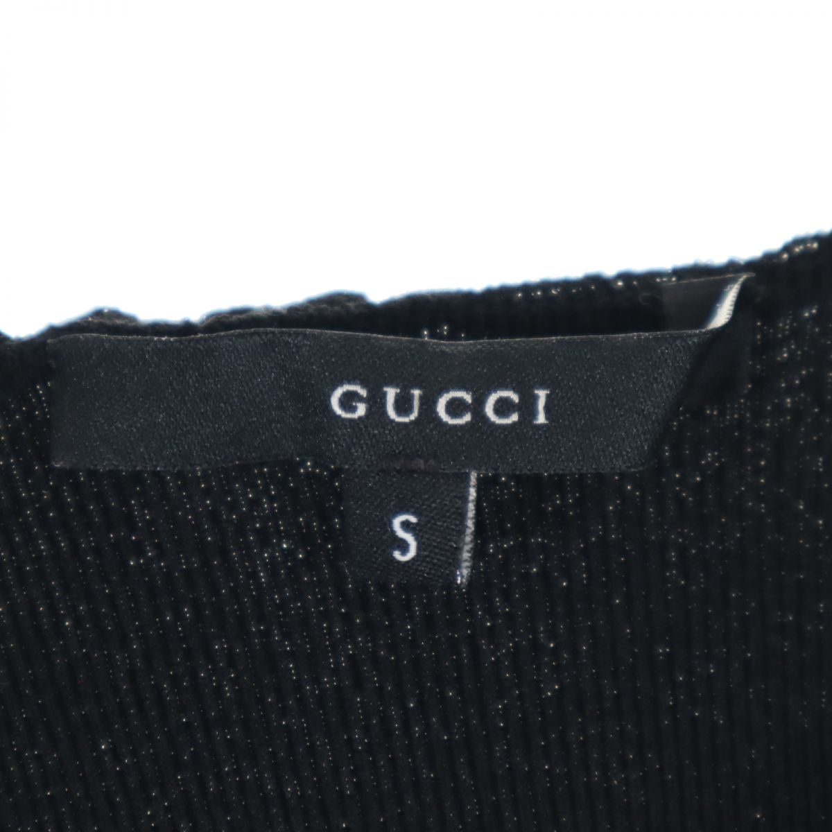 GUCCI グッチ イタリア製 コットンジャケット S ブラック レディース