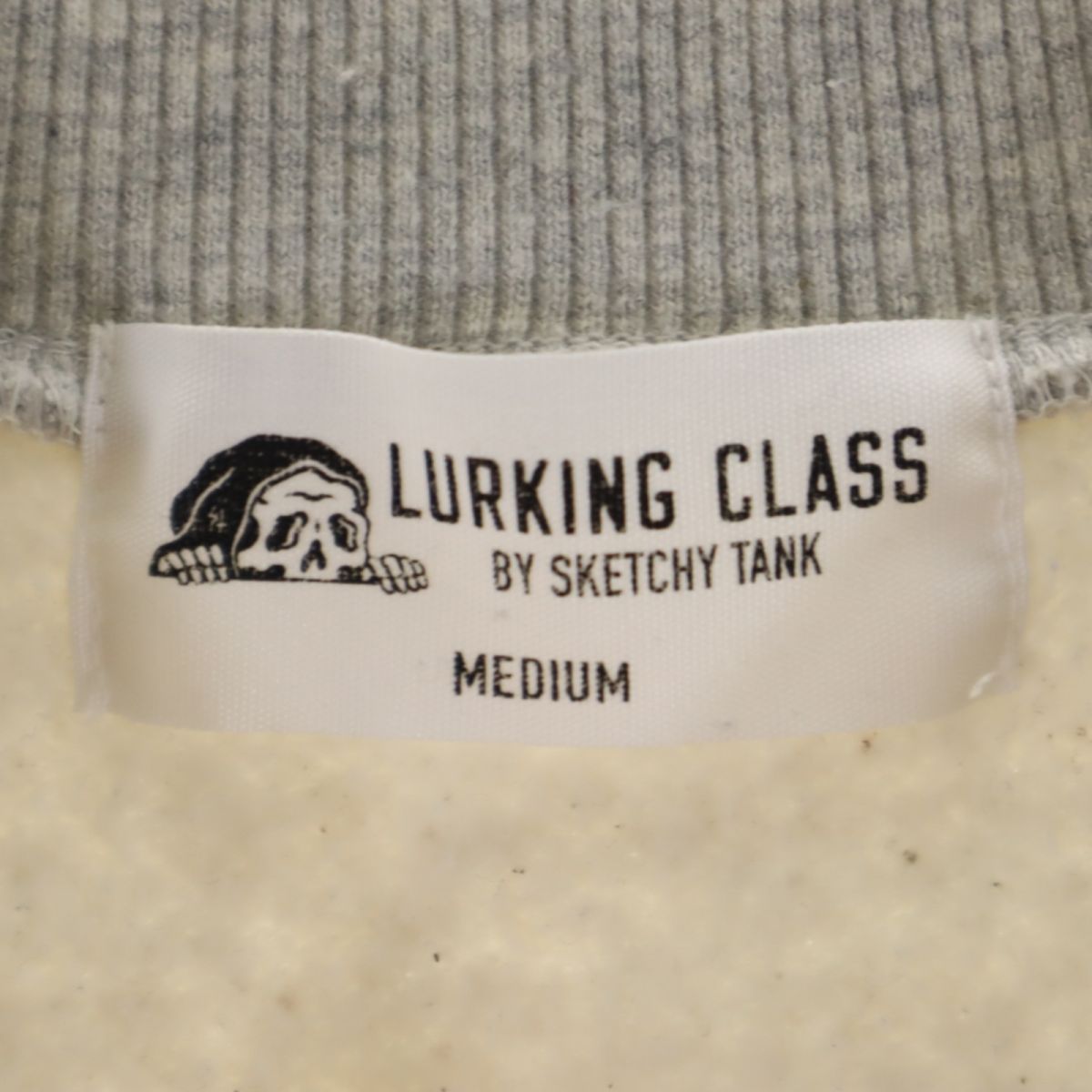 ラーキングクラス 長袖 スウェット トレーナー M グレー LURKINGCLASS 裏起毛 メンズ