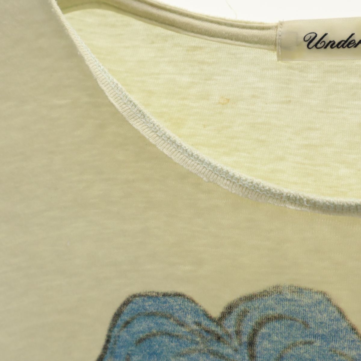 UNDERCOVER アンダーカバー 日本製 両面プリント 半袖 Tシャツ 2 イエロー メンズ