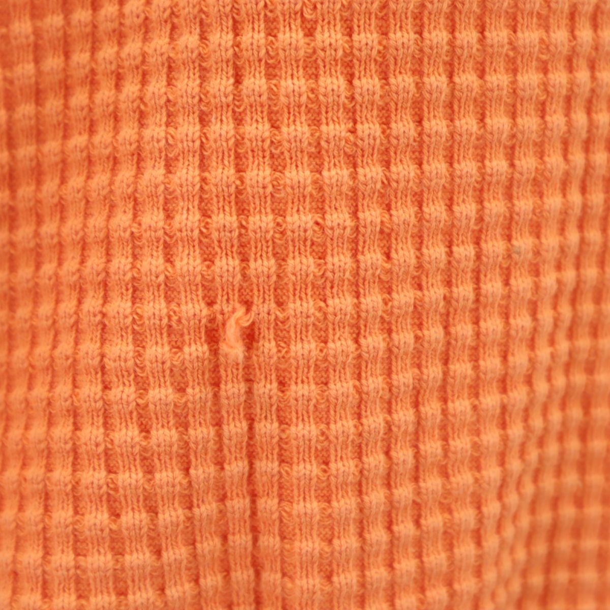 santa fe サンタフェ 日本製 長袖 Tシャツ 50 オレンジ ロンT ワッフル地 メンズ