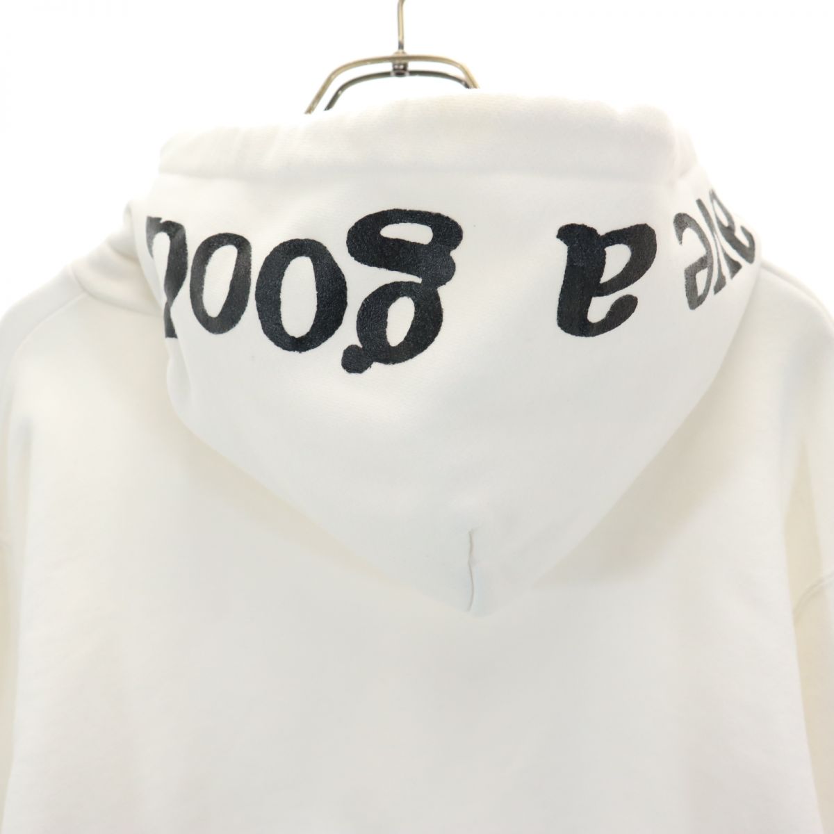 have a good time ハブアグットタイム リメイク 長袖 ショート丈 スウェットパーカー L 白 メンズ